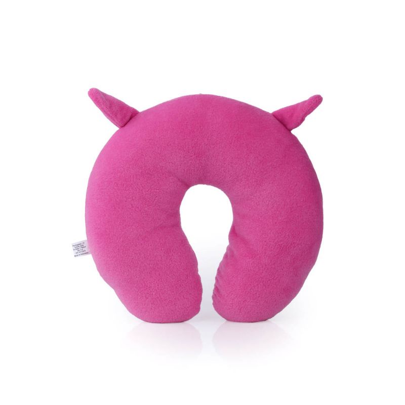 Bantal Leher Pink Berlabel SNI Bahan Premium | Bantal Leher Cantik Lucu Lembut Ditangan Bahan Velboa Berkualitas