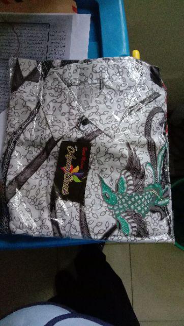 Hem Batik Sogan / Hem Batik Terlaris Kemeja Batik Batik Lengan Pendek Seragam Batik Bordir Batik Cab