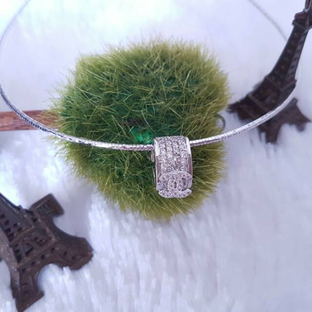 Kalung Liontin Xuping Perak Silver Chanel Perhiasan Aksesoris Lapis Emas 18K Rhodium Wanita Murah