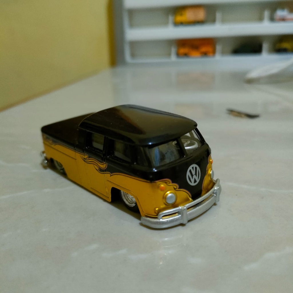 diecast VW volkswagen combi pickup jada seukuran Hotwheels ban karet
