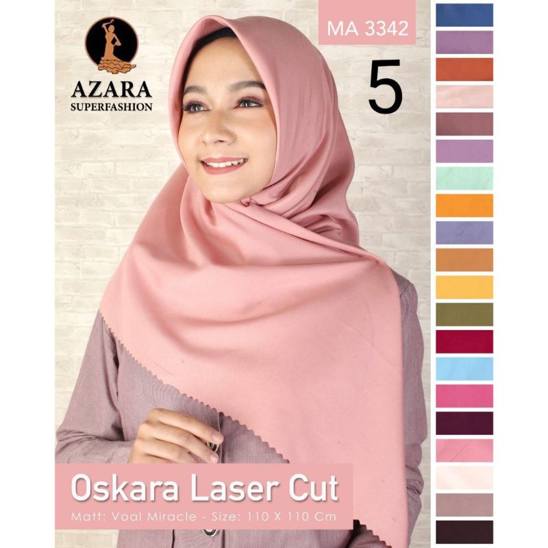 Hijab Segi empat Oscara Laser Cut by Azara / Segi empat Azara Oscara