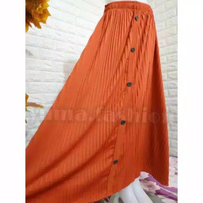 ROK PLISKET KANCING PREMIUM PLEATED SKIRT / ROK PRISKET / PLEATED SKIRT 1kg muat 6pcs (COD)