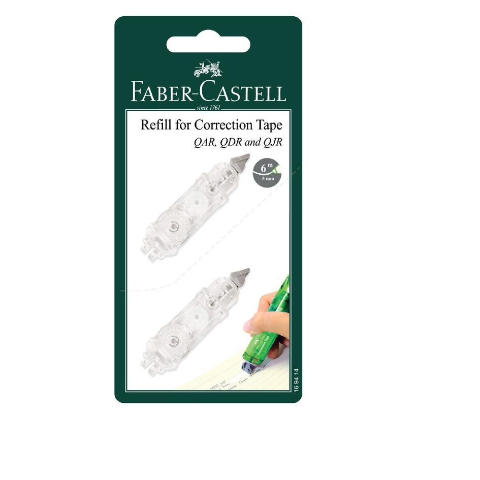 

Big.Sale⭐ VTA. Faber-Castell Correction Tape Refill Set 2 for QAR/QJR ✌ Buruan Beli