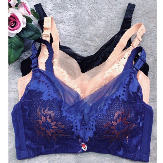 Bra size 32-38 (K-M18) Pakaian dalam wanita big size tanpa busa dan kawat / Bra Penekan Lemak