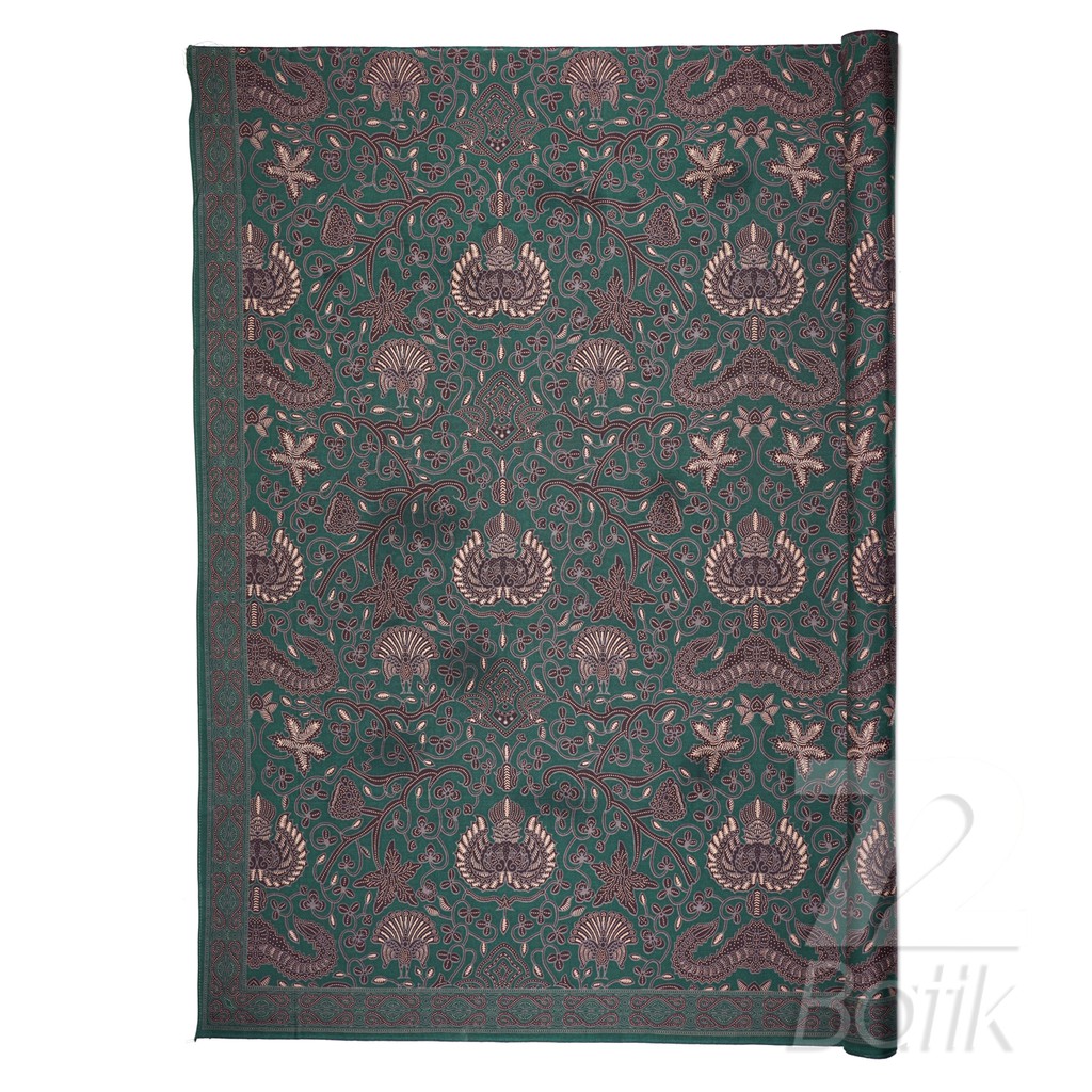 KAIN BATIK KATUN Premium Warna Hijau Tua Ijo Dark Green 729653 Cap 72 Jarik Jarit Samping Kebat Panjang Batik Katun Modern Premium Bahan Seragam Batik Pernikahan Kantor Keluarga Murah Kamen Jadi Batik Bali Lembaran