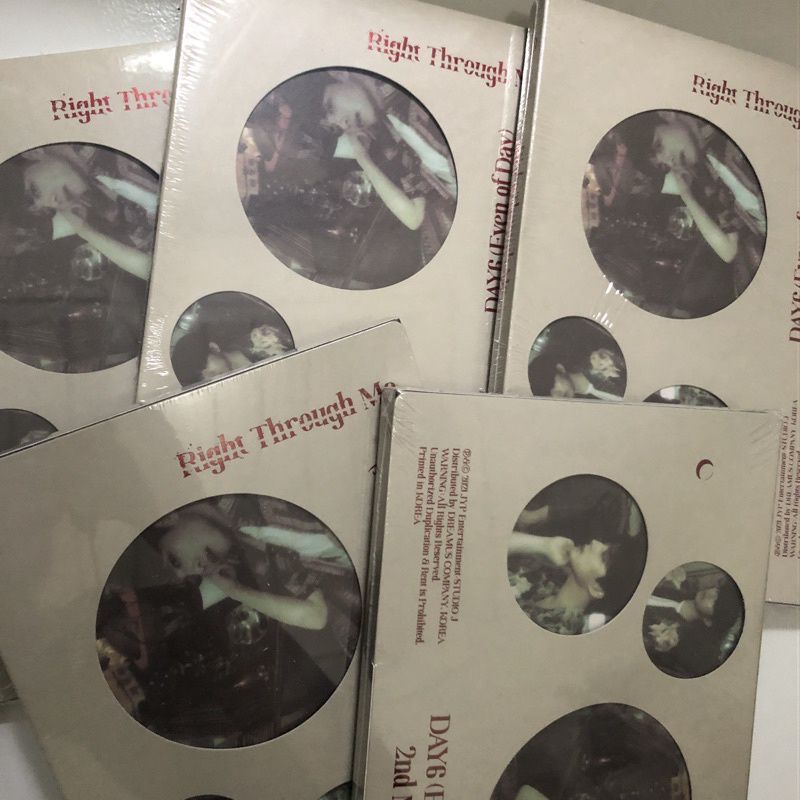 (SEALED) ALBUM DAY6 RIGHT THROUGH ME OFFICIAL FULLSET