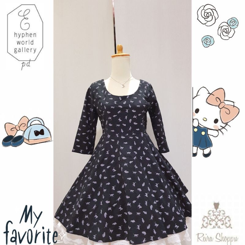 E Hyphen World Gallery Cat Dress