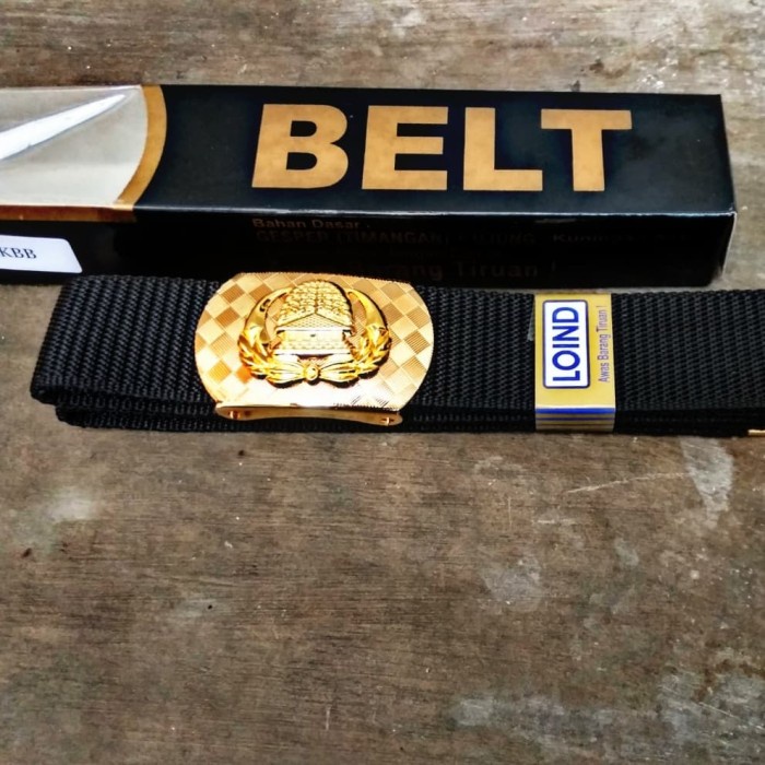 Sabuk Pria KORPRI merek loind motif tikar Gesper Pria Original Belt Berkualitas BEST SELLER Keren Te