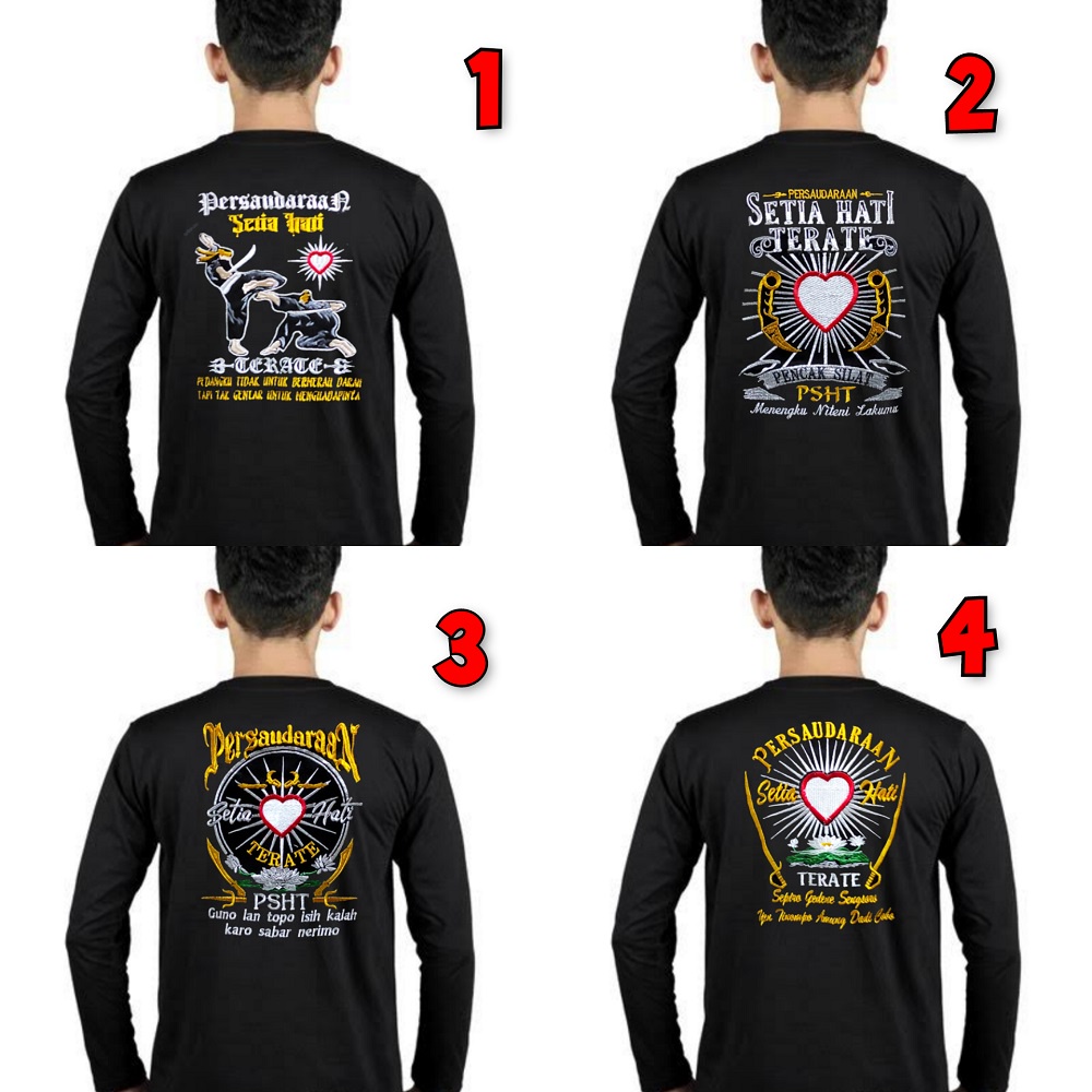 KAOS PSHT LENGAN PANJANG BORDIR-KAOS PSHT TERBARU-KAOS TERATE-KAOS TERATE BORDIRKAOS SH TERATE