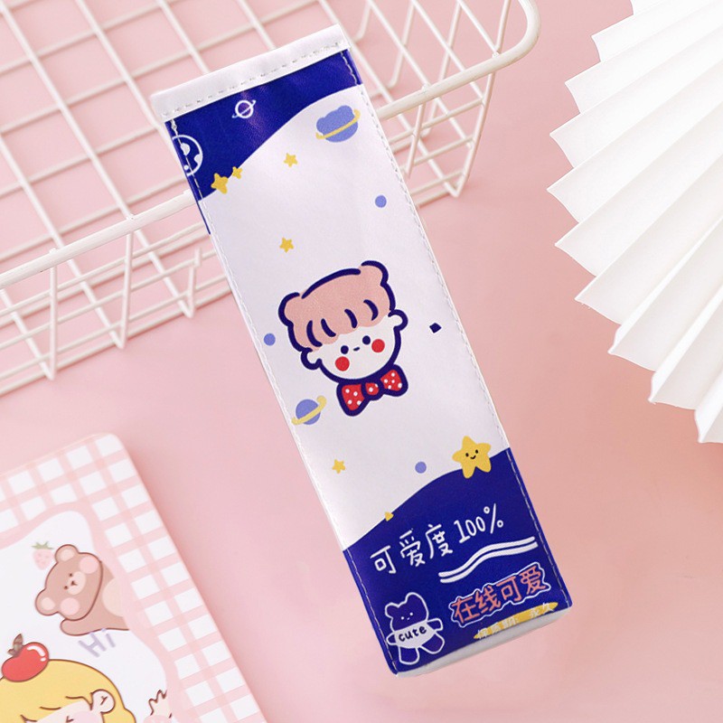 MURMURE.ID | TEMPAT PENSIL UNIK MILK COOKIES KOTAK PENSIL BUNGKUS JAJAN CIKI SNACK PC039-GIRL PUTIH