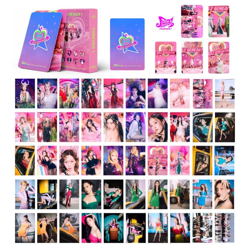 55pcs / Box Kartu Lomo Foto kpop LOONA Album Forever1 Girls Generation