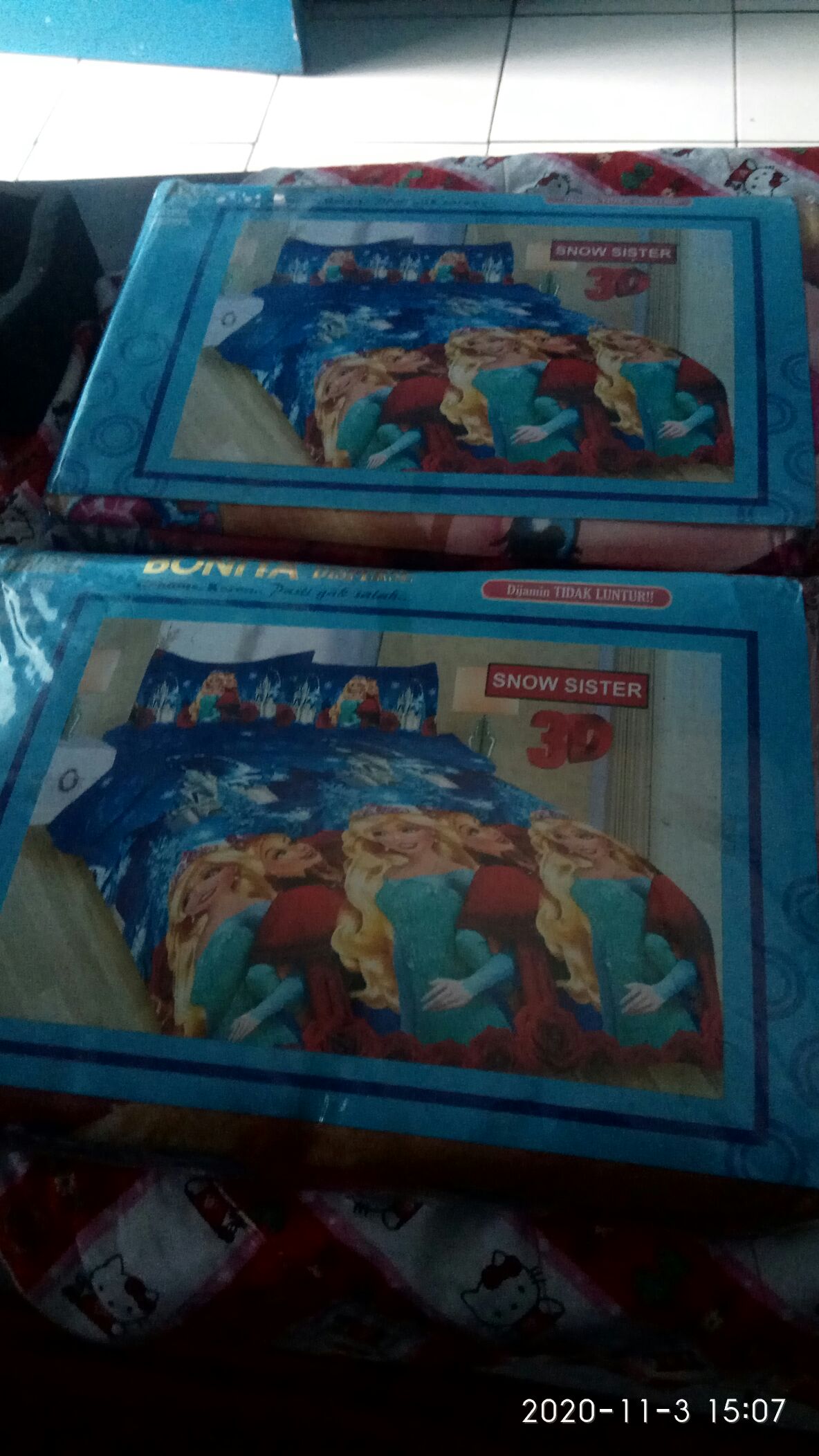 Sprei California Mickey Black & White 120x200