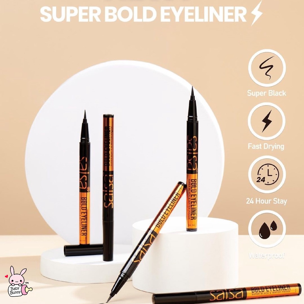 ❤ BELIA ❤ SALSA 2in 1 Hyperlash Eye Liner + Mascara 5gr | Master Eyeliner 5 mL 2 in 1 2in1