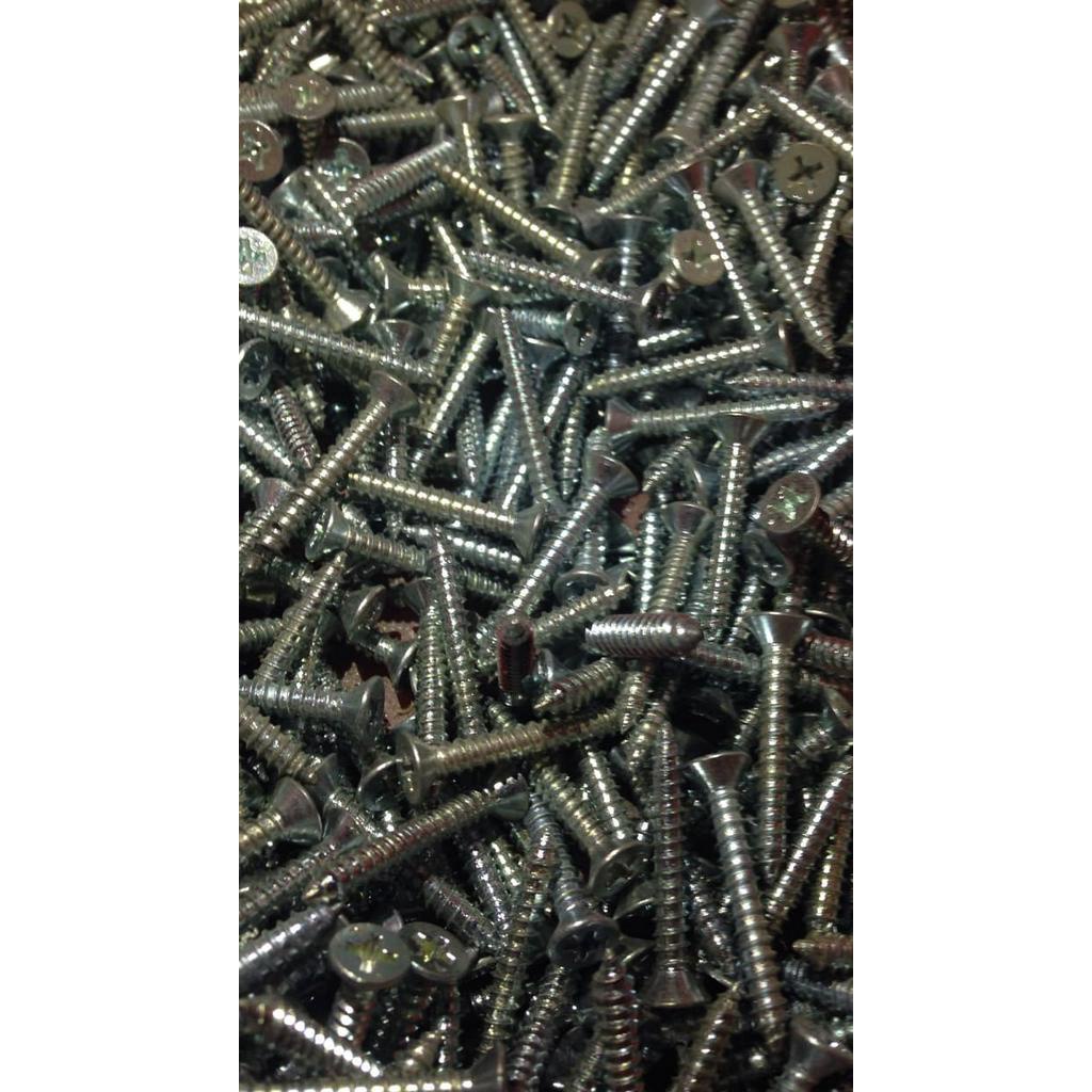 Skrup Philip / Sekrup philip kepala lancip 6mm x 1 inch