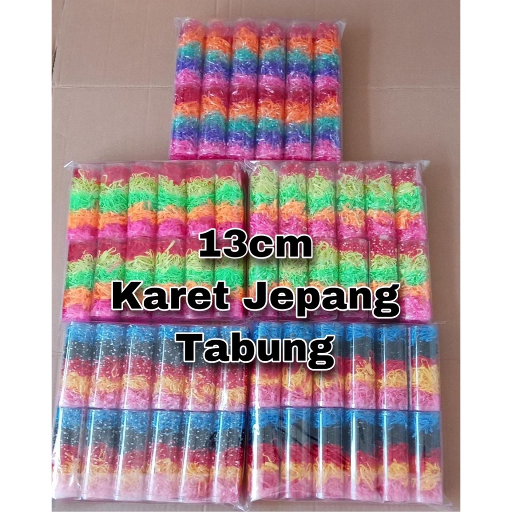 MATAHARI GROSIR  - KARET JEPANG TABUNG BESAR warna warni TABUNG IMPORT