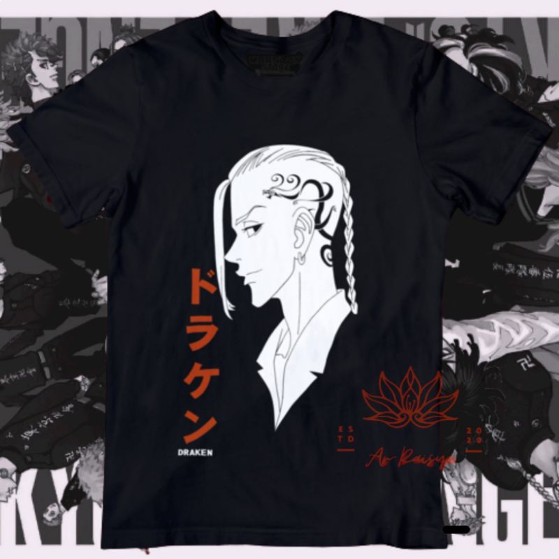kaos Draken/ t-Shirt Draken/Kaos Tokyo revengers/t-shirt Tokyo revengers/baju Tokyo revengers/