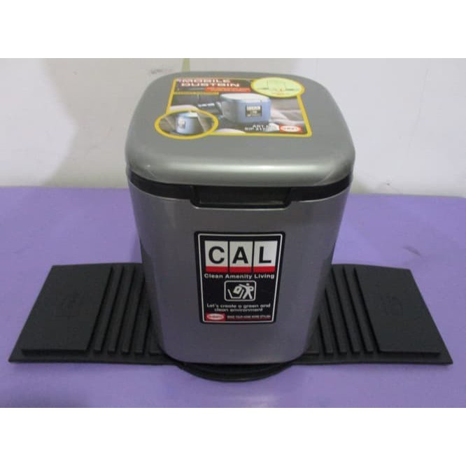 CAL Tempat Sampah Mobil+Alas Karpet Mobil Dustbin Waterproof Seals