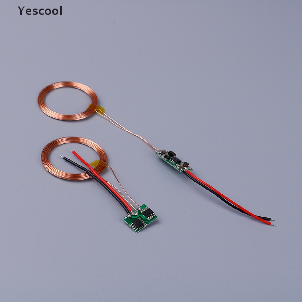 Yescool Modul transmitter charger wireless 5V + receiver power supply Induksi