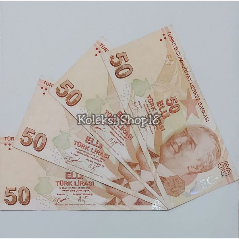 Koleksi Lira Turki Pecahan 50 Lira