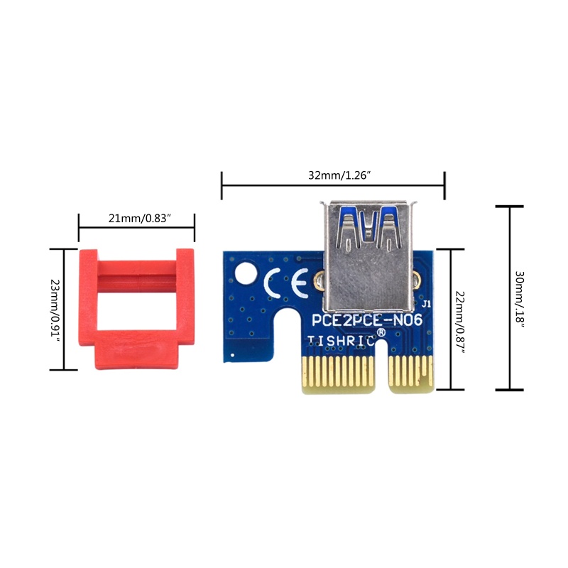 Btsg PCI-E Riser Card Holder Vertical Mount Locker PCIE X1 X16Kabel Extender Gesper