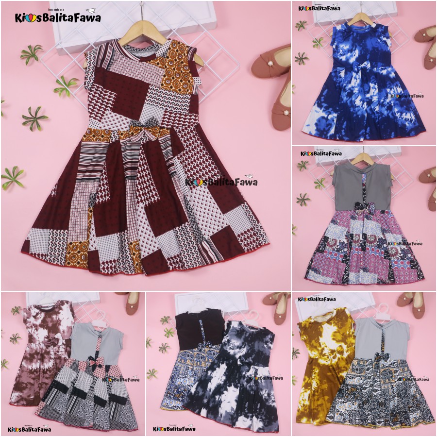 Dress Lala uk. 4-5 Tahun / Dress Balita Dress Anak Cewek Dress Import Dress Yukensi Dress Murah