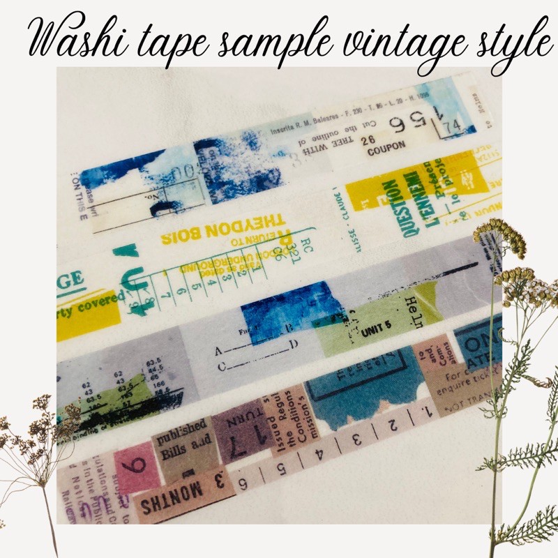 

Washi tape sample Jepang , vintage style
