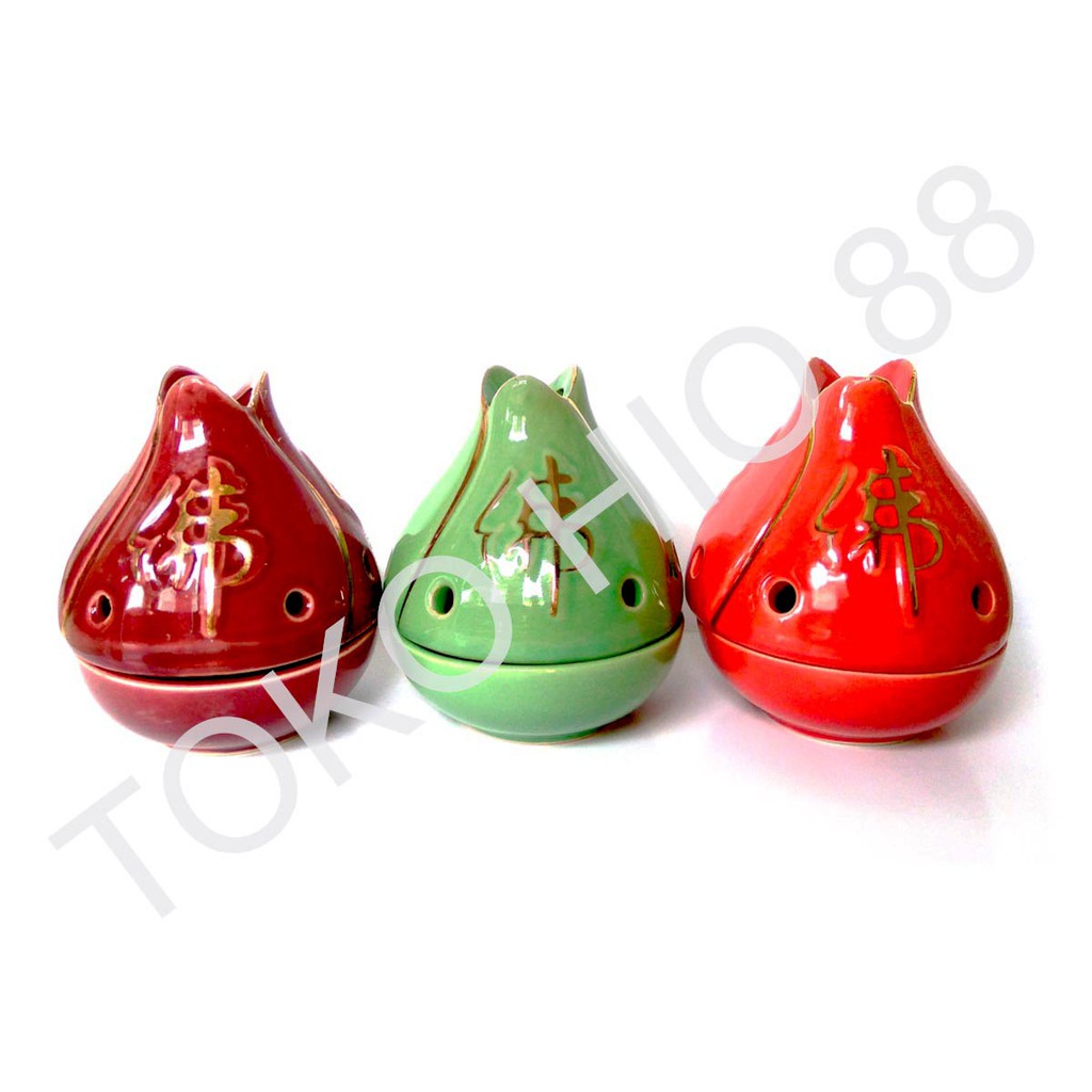 Tempat Bakar Hio Dupa Kercut / Tumpeng / Cone / Kemenyan Model Teratai