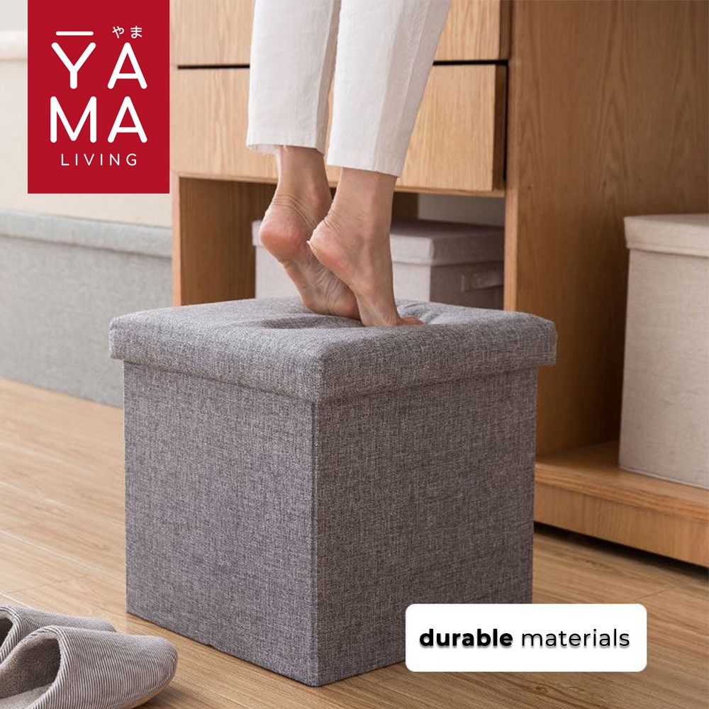 YAMA KAGAMI Storage Box Stool Kotak Penyimpanan Serbaguna Tempat Duduk Kursi Sofa