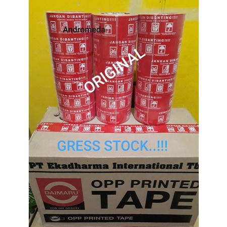 

Jual Tape - Lakban Fragile Daimaru -JANGAN DIBANTING- Original Diskon