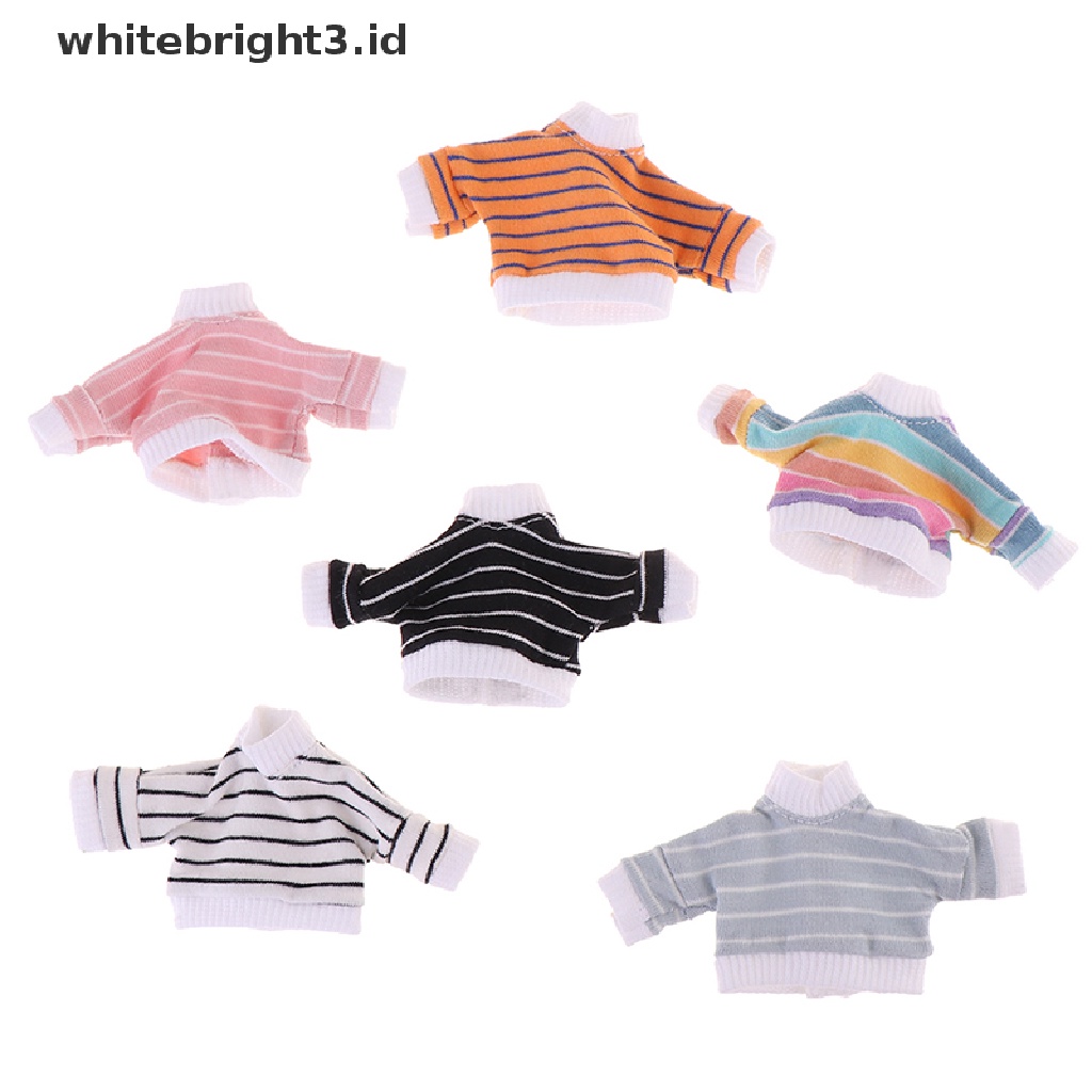 (whitebright3.id) Mainan Sweater Rajut Lengan Panjang Untuk Aksesoris Rumah Boneka 1 / 12