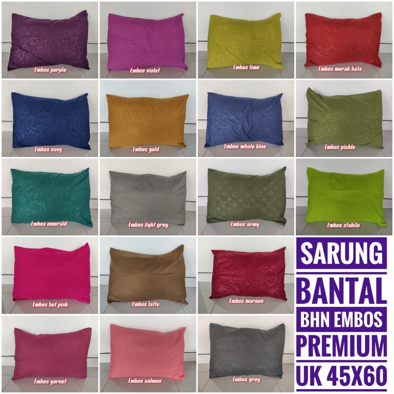 Sarung bantal guling premium !! Sarban murah sarban embos sprei tempat tidur motif