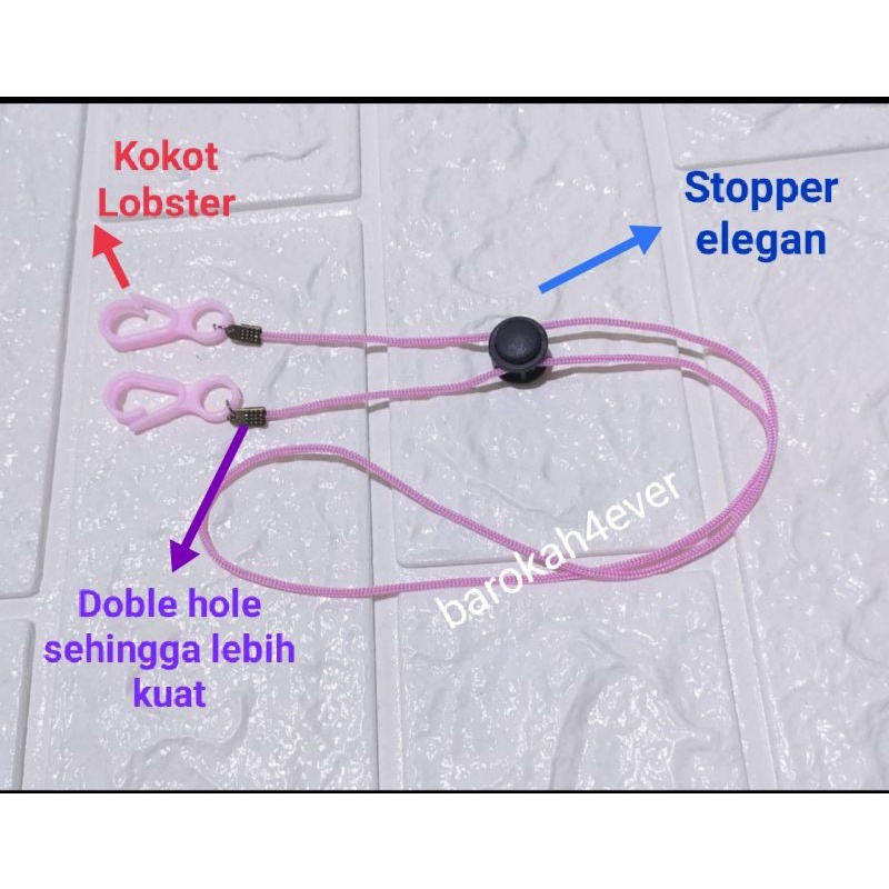 LUSINAN Strap Konektor Masker 2in1 Chain Korea Elastis
