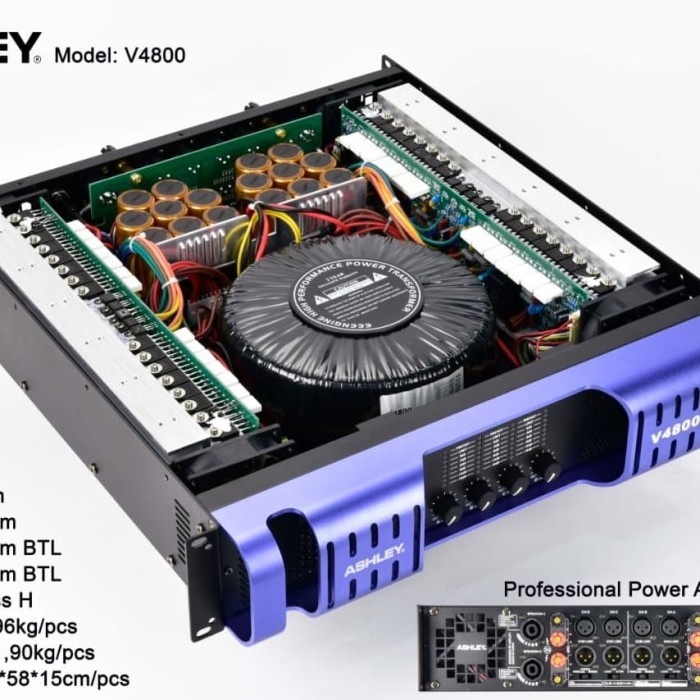 Matahari Electronic - ASHLEY V4800 POWER CLASS H 4 CHANNEL ORIGINAL