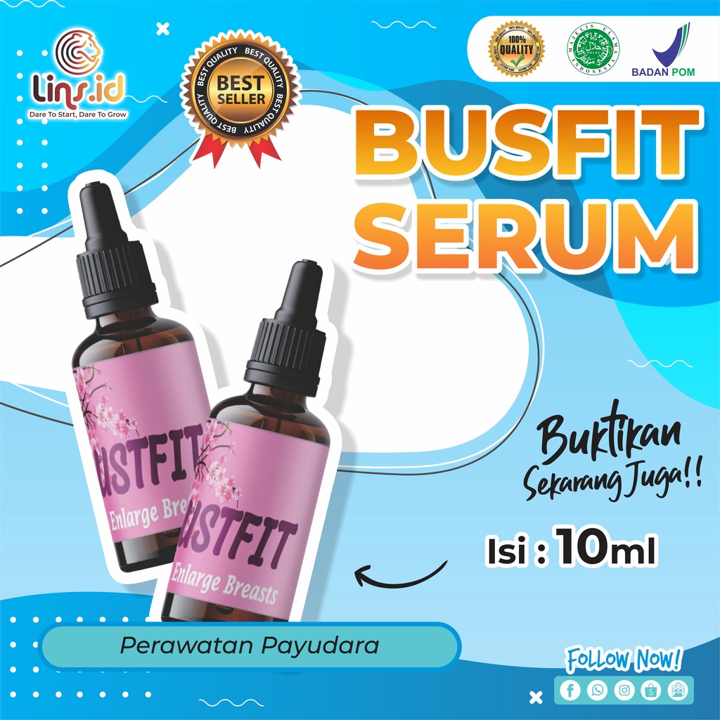 BUSFIT SERUM - Serum Pembesar Payudara Halal BPOM Terlaris/Pembesar/Pengencang Payudara Alami