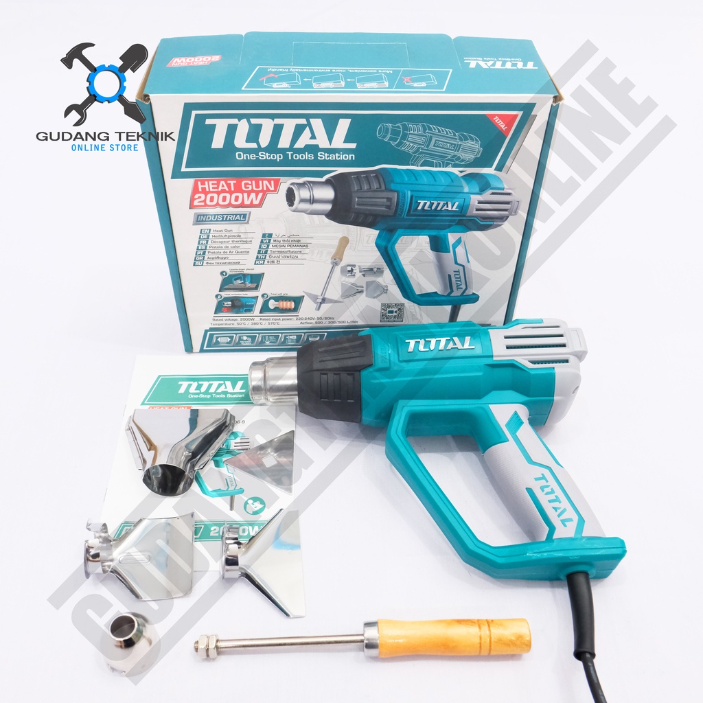 Heat Gun TOTAL TB2006 / Heatgun Hot Air Gun  - Alat Pemanas Plastik TB 2006 TOTAL