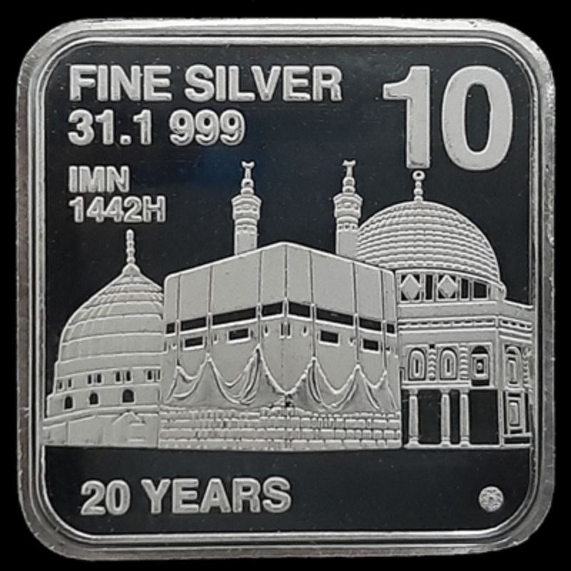 10 DIRHAM IMN BUKAN ANTAM WAKALA NUBEX FINE SILVER 999