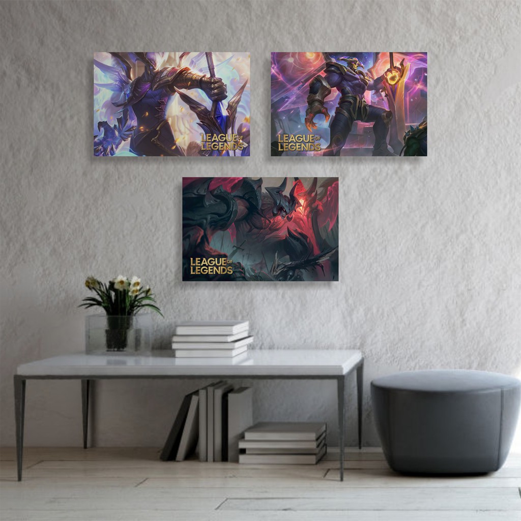 Poster Hiasan Dinding 20 x 30 League of Legends Aatrox
