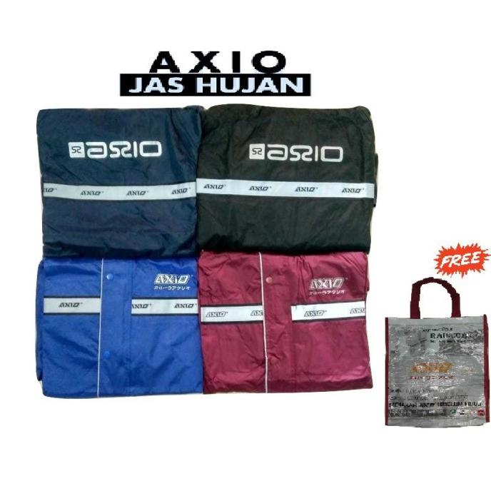JAS HUJAN AXIO JAKET HUJAN AXIO ORIGINAL FREE TOTEBAG AXIO PRIA WANITA