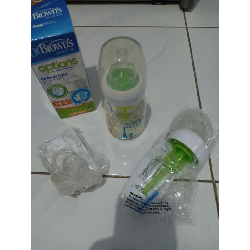 Botol susu PESU Dr Browns 150ml Wide Neck Options