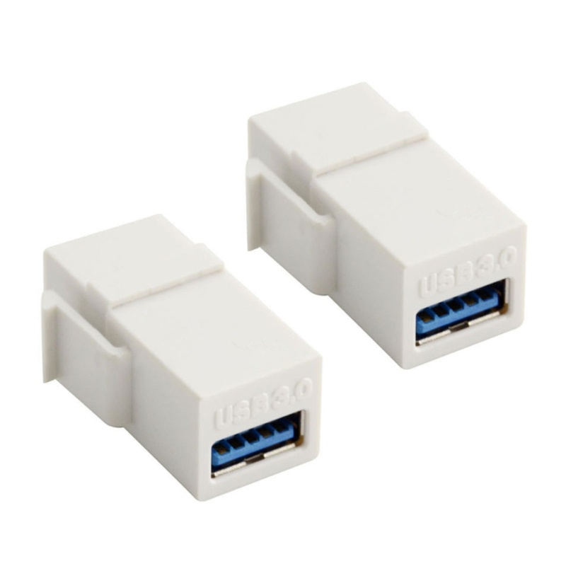 Zzz 2pcs Adapter Jack USB 3.0 Female Ke Female Kecepatan Tinggi Hingga 4.8Gbps