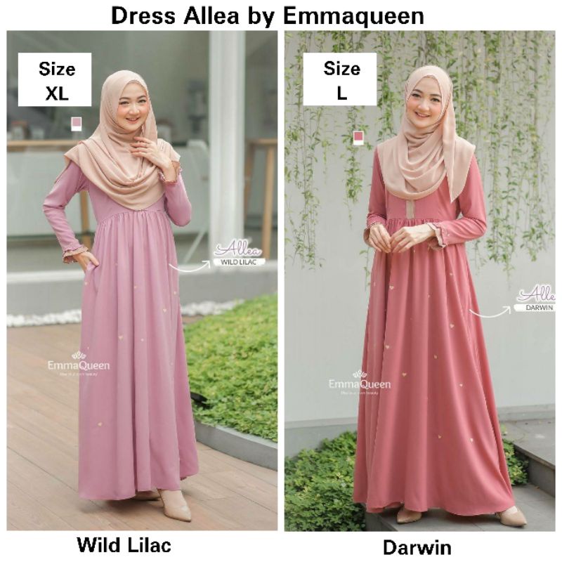 Dress Allea -Hanya Dress- Gamis Pesta Syari Cantik by Emmaqueen