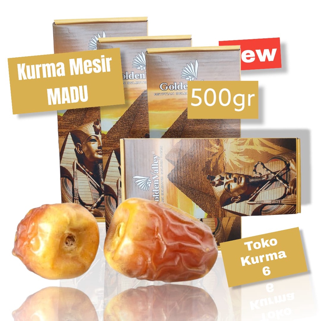 

[NEW] KURMA MESIR PREMIUM 500GR / GOLDEN VALLEY/ ( KEMASAN DUS)