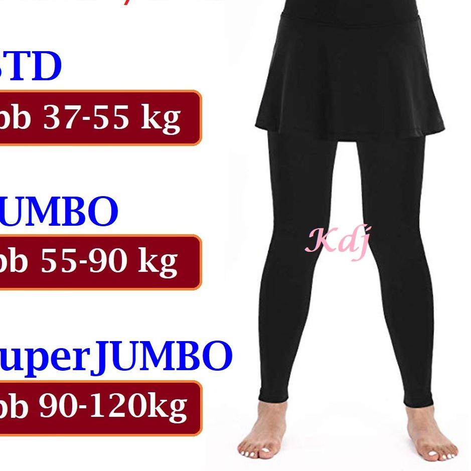 Celana Legging Rok Olahraga Wanita Senam Lari Zumba Bersepeda Ukuran STD dan JUMBO Rok Leging Lejing