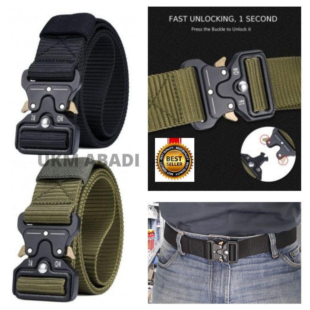 Ikat Pinggang Gesper Sabuk Militery Survival Canvas 111148