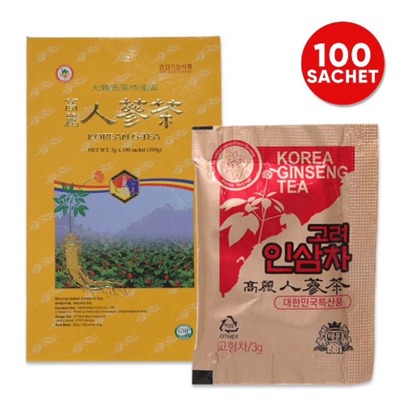 

Korean White Ginseng Tea 100 sachets x 3 gram