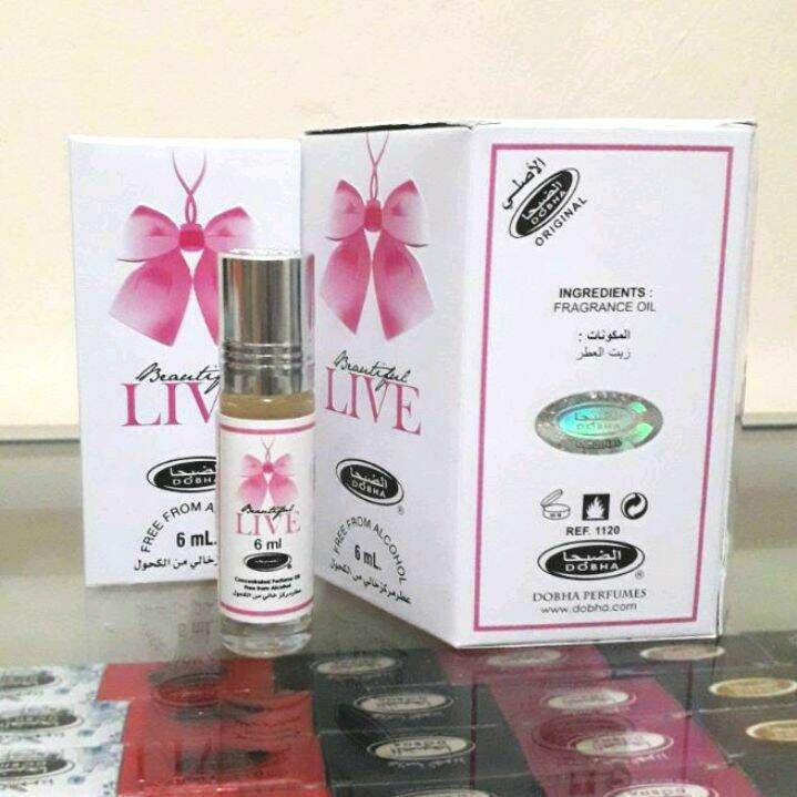 BEAUTIFUL LIVE Parfum DOBHA Kemasan 6ml Minyak Wangi Roll On Non Alkohol