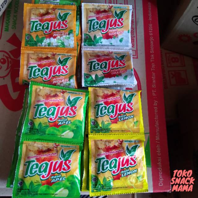 

Tea jus minuman serbuk teh 1 renteng isi 10 pcs