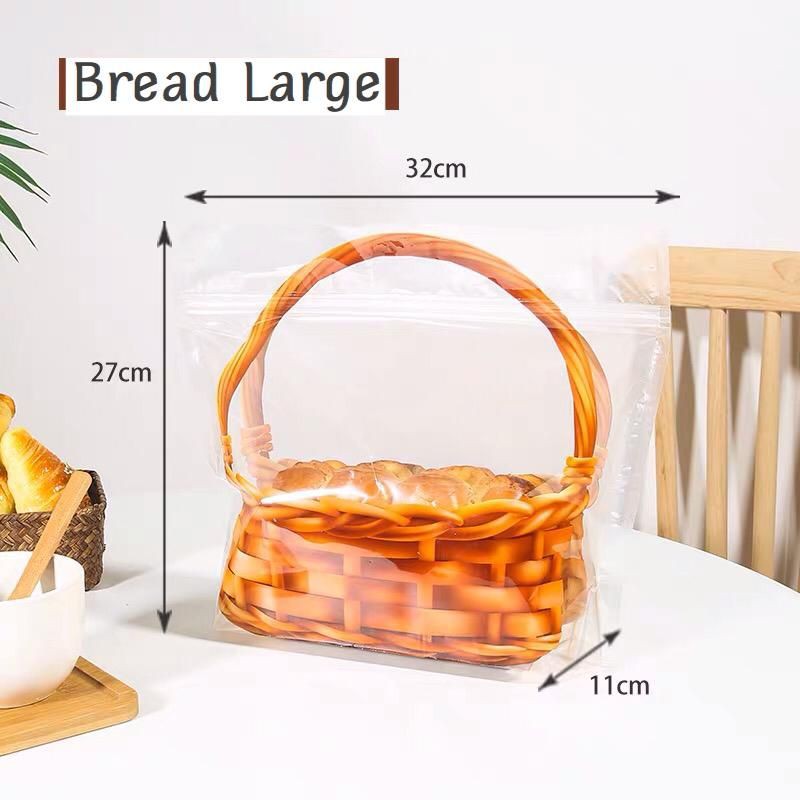 Plastik roti tawar / donat  Kantong Zipper Tenteng bag bread toats