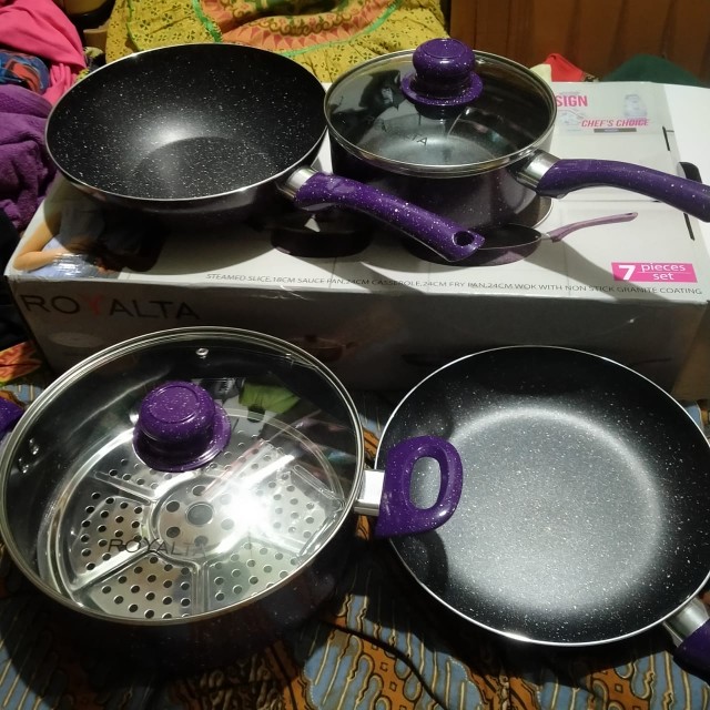 Panci Set Mewah 7 Pc Royalta Italian | Hadiah Parcel Lebaran Yang Bagus