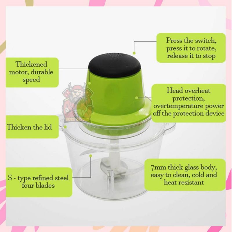 BLENDER DAGING SAYUR DAN BIAH-BUAHAN MEET GRINDER